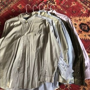 (6) Men’s Ralph Lauren Collared Shirts
